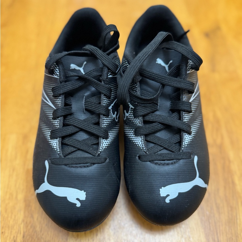 Puma Kids Black and Gray Soccer Cleats